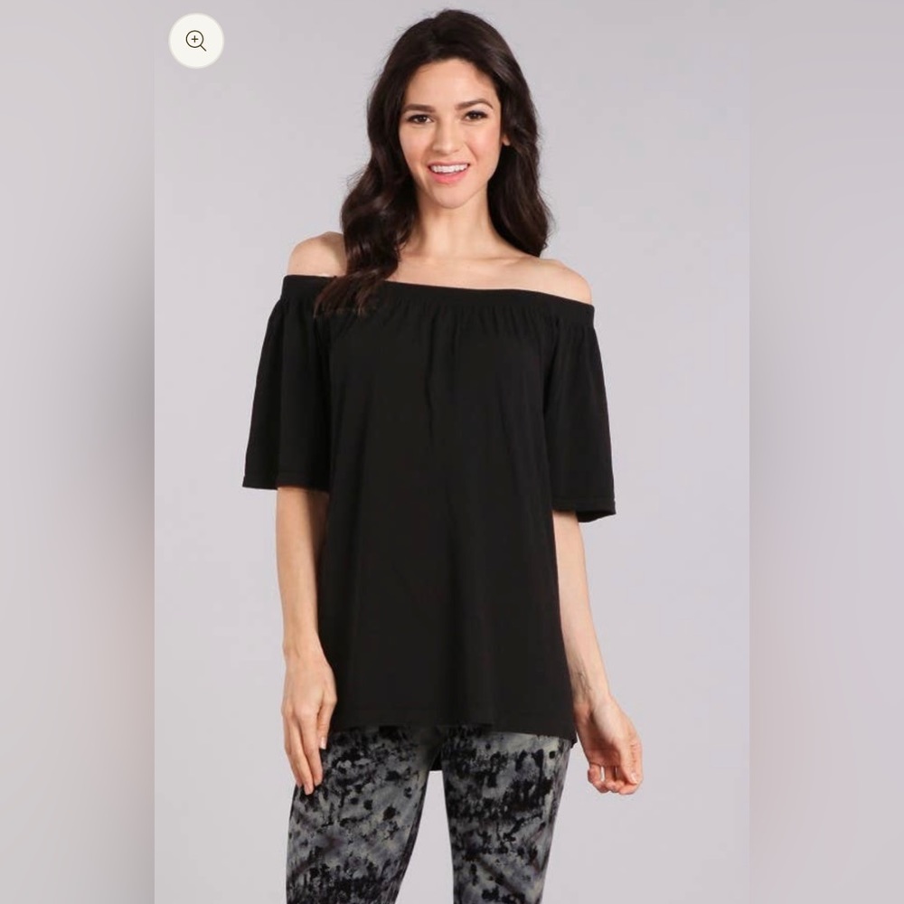 Square Sleeve Bardot Blouse